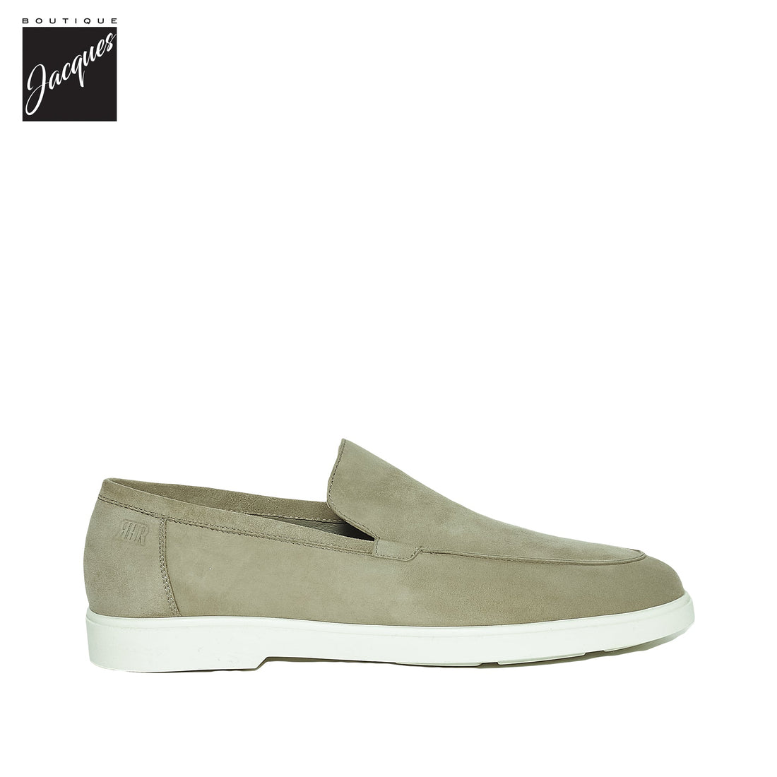 Sage Green (Verde) Deer-Skin Suede Unlined Loafers - Fabiano Ricci - Boutique Jacques Last Call