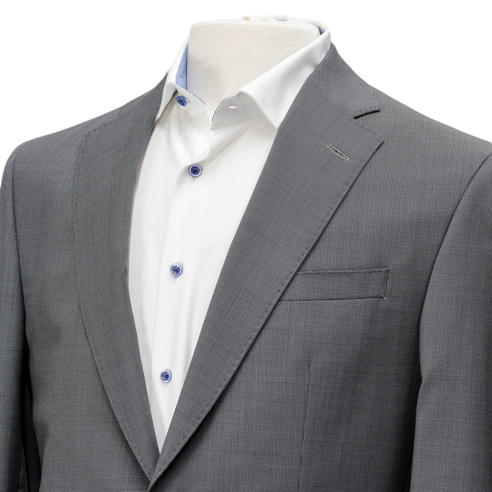Gray Neat Birdseye Pattern Orleans Slim Fit Suit - Jack Victor - Boutique Jacques Last Call