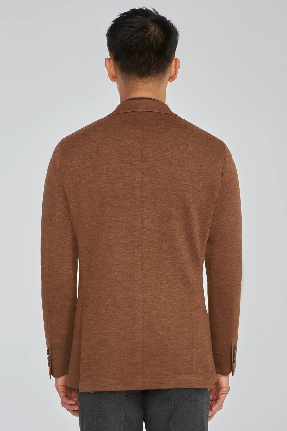 Brown Hartford Contemporary Fit Loro Piana Knit Wool Blazer - Jack Victor - Boutique Jacques Last Call
