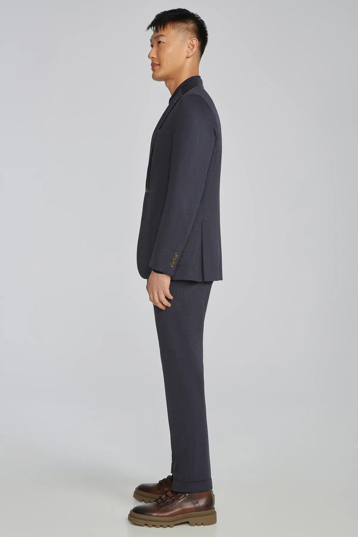 Navy Stripe Hartford Contemporary Fit Loro Piana Knit Suit - Jack Victor - Boutique Jacques Last Call