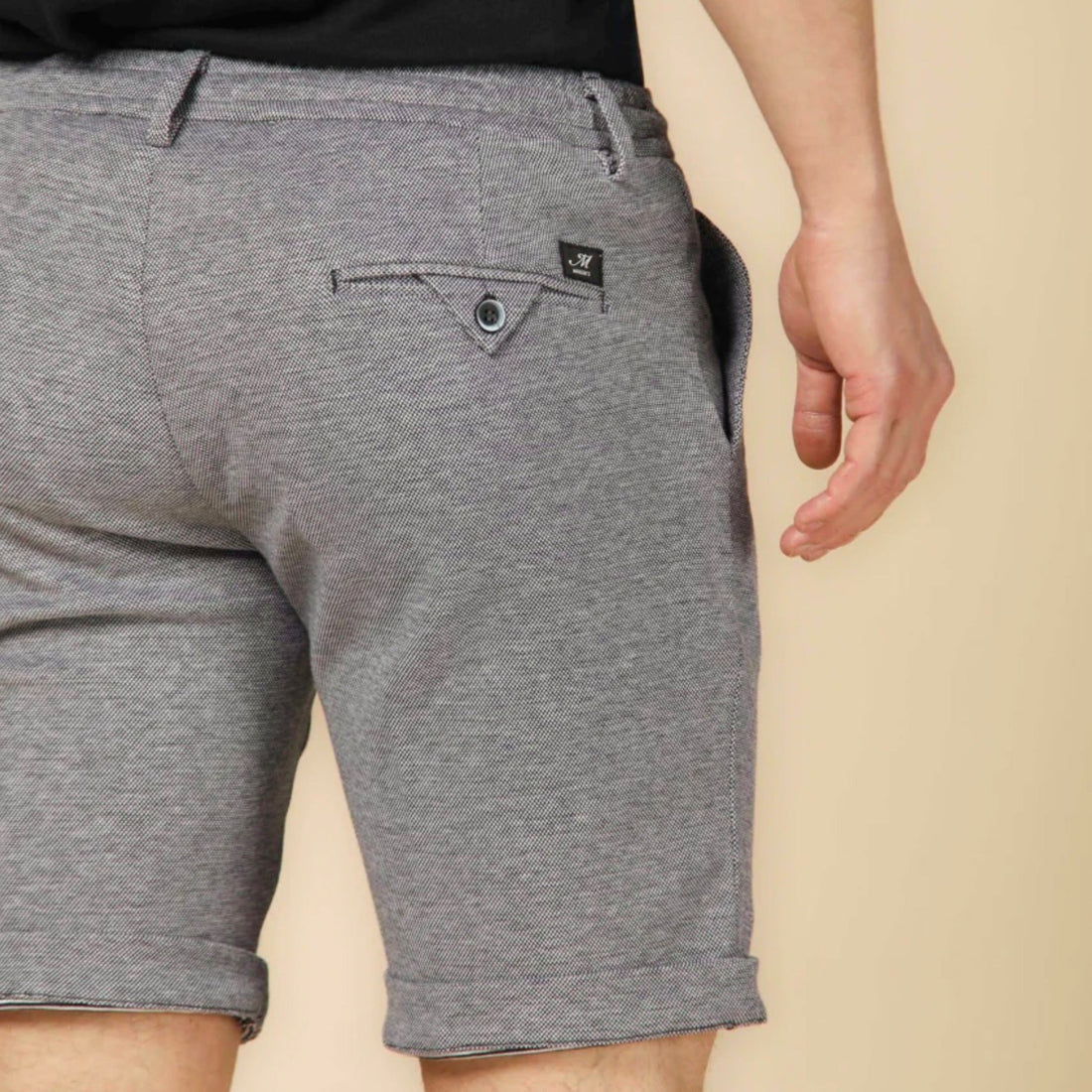 Navy Double-Faced Piqué Cotton Bermuda Shorts - Mason's