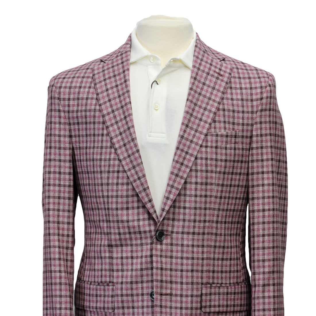 Pink Plaid Dallas Contemporary Fit Sport Jacket - Jack Victor - Boutique Jacques International