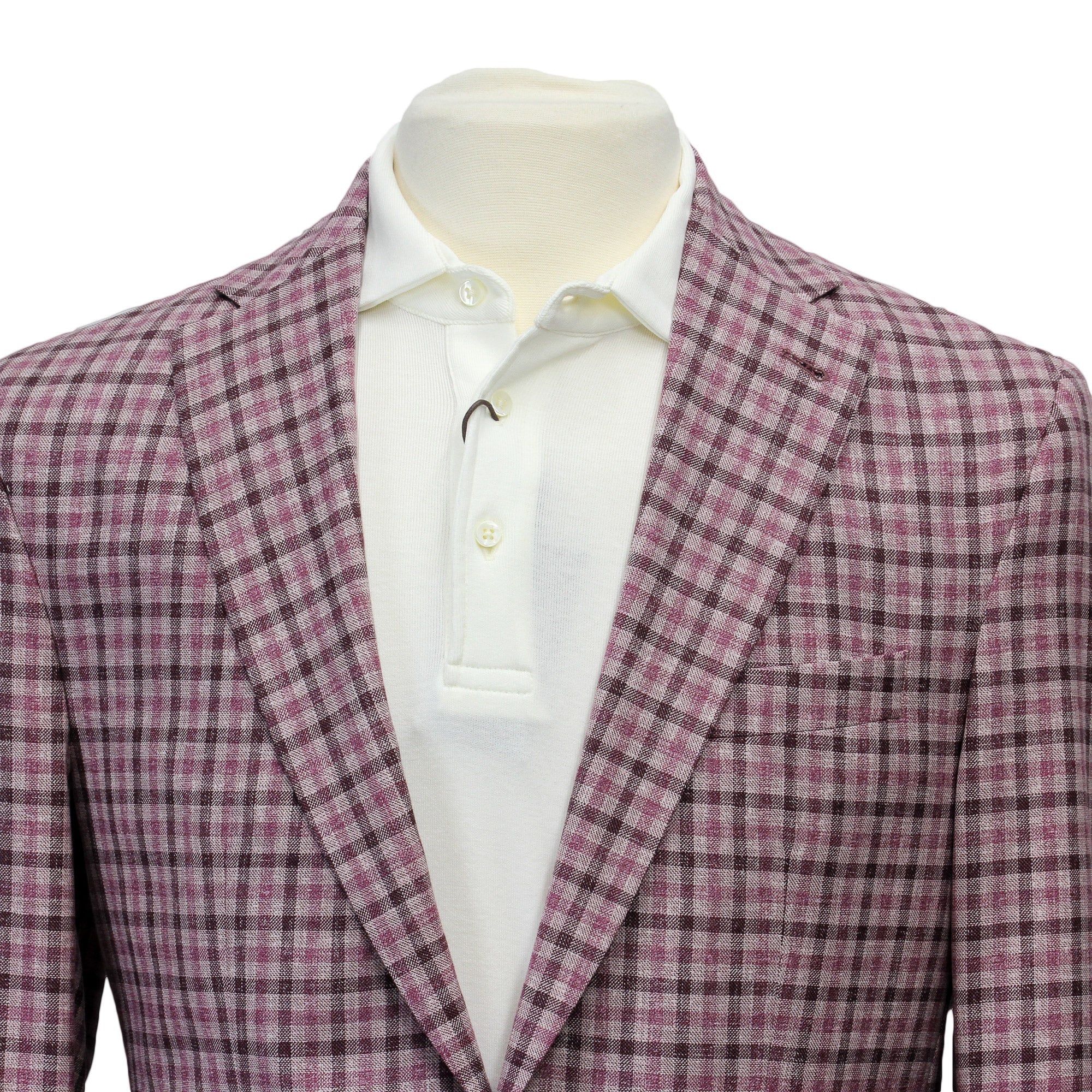 Pink Plaid Dallas Contemporary Fit Sport Jacket - Jack Victor - Boutique Jacques International