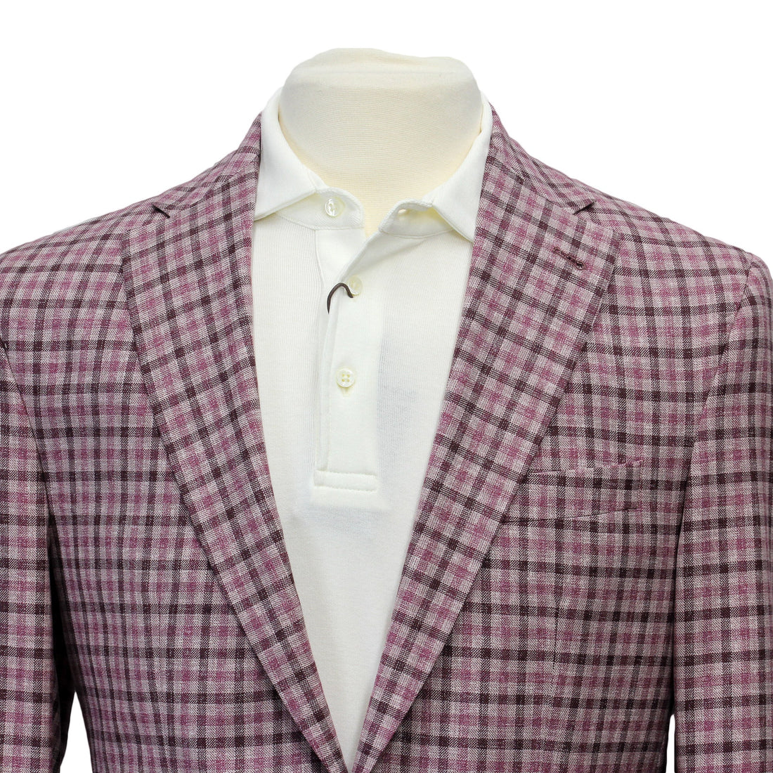 Pink Plaid Dallas Contemporary Fit Sport Jacket - Jack Victor - Boutique Jacques International