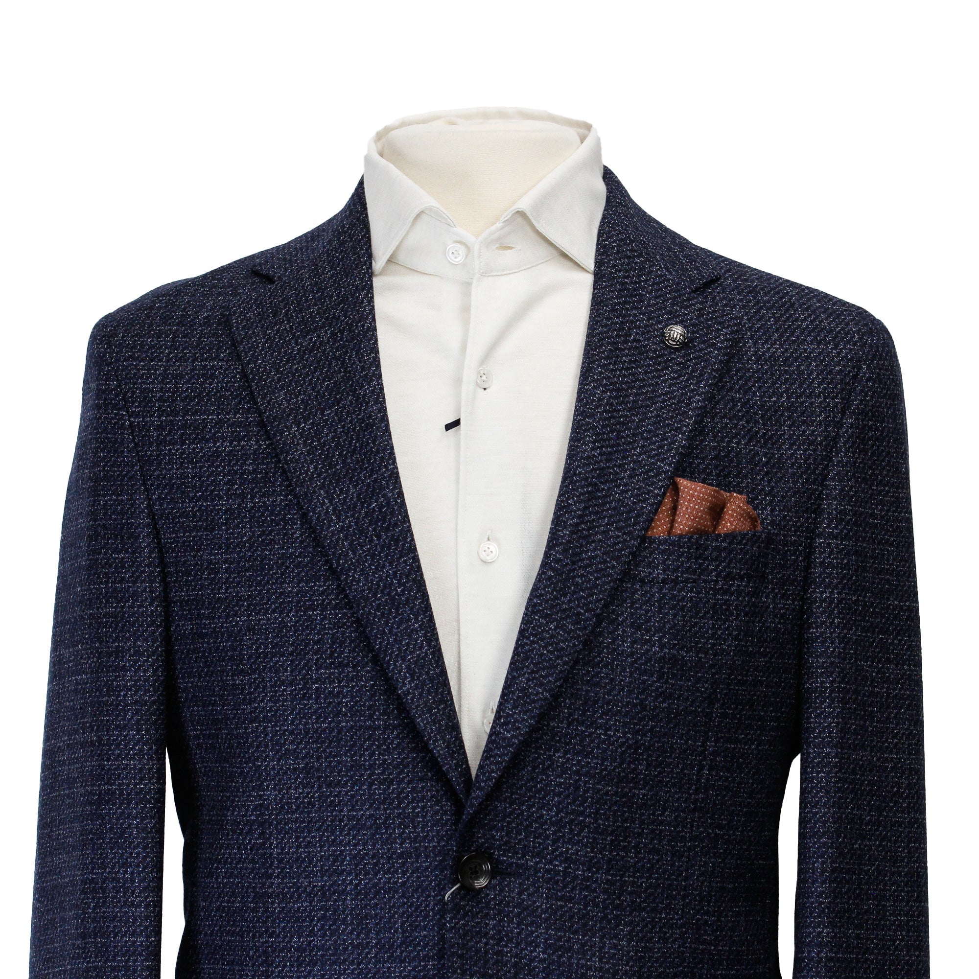 Blue Mélange Morton Contemporary Fit Wool Sport Jacket - Jack Victor