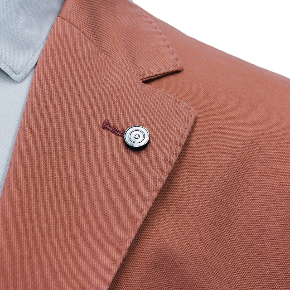Coral Orange Eames Modern Fit Unconstructed Cotton Stretch Jacket - Jack Victor - Boutique Jacques Last Call