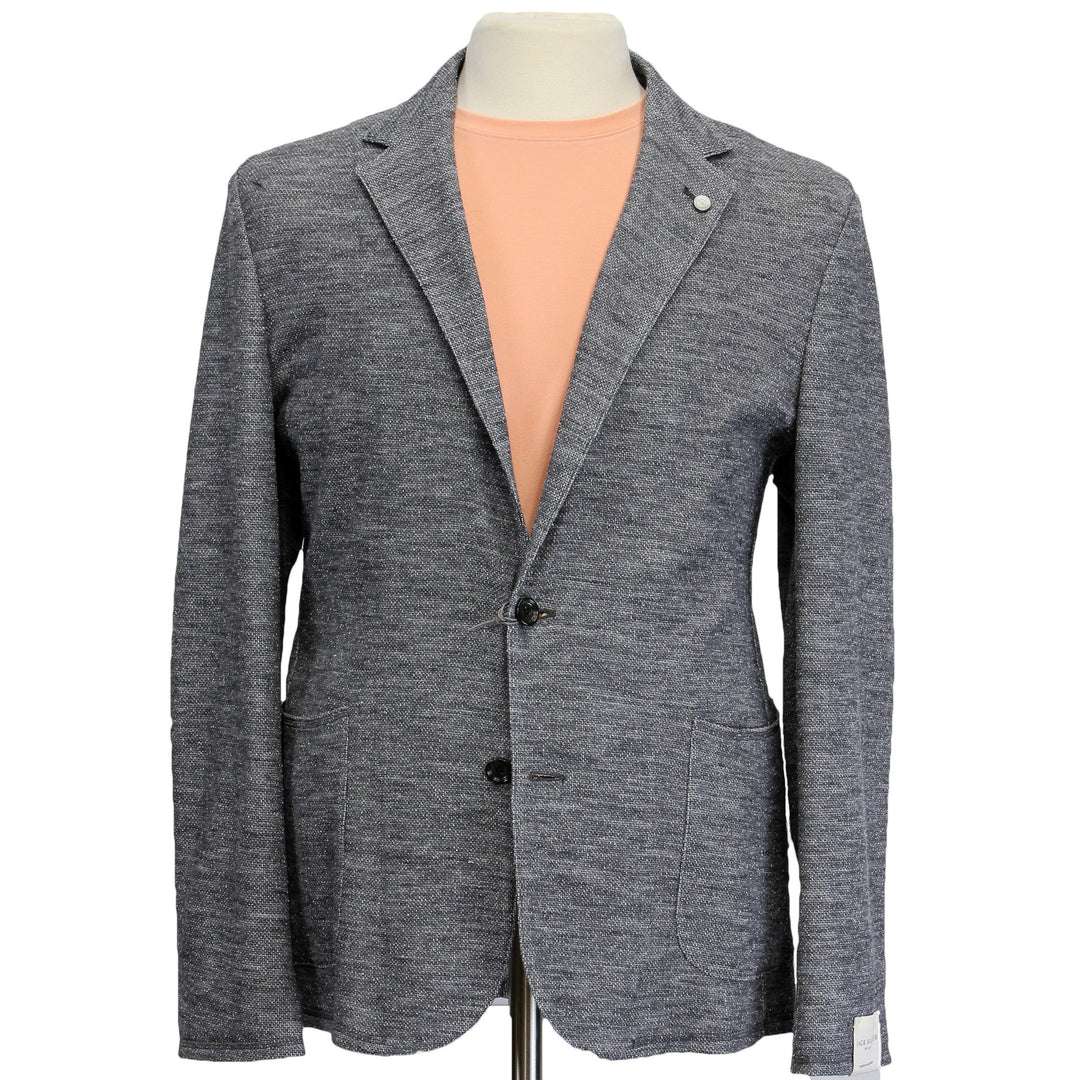 Gray Cotton Unconstructed Brent Contemporary Fit Cardigan Jacket - Jack Victor - Boutique Jacques Last Call