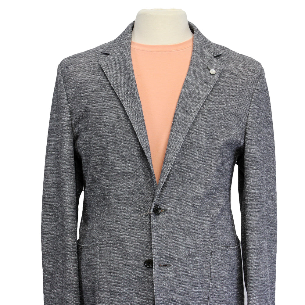 Gray Cotton Unconstructed Brent Contemporary Fit Cardigan Jacket - Jack Victor - Boutique Jacques Last Call