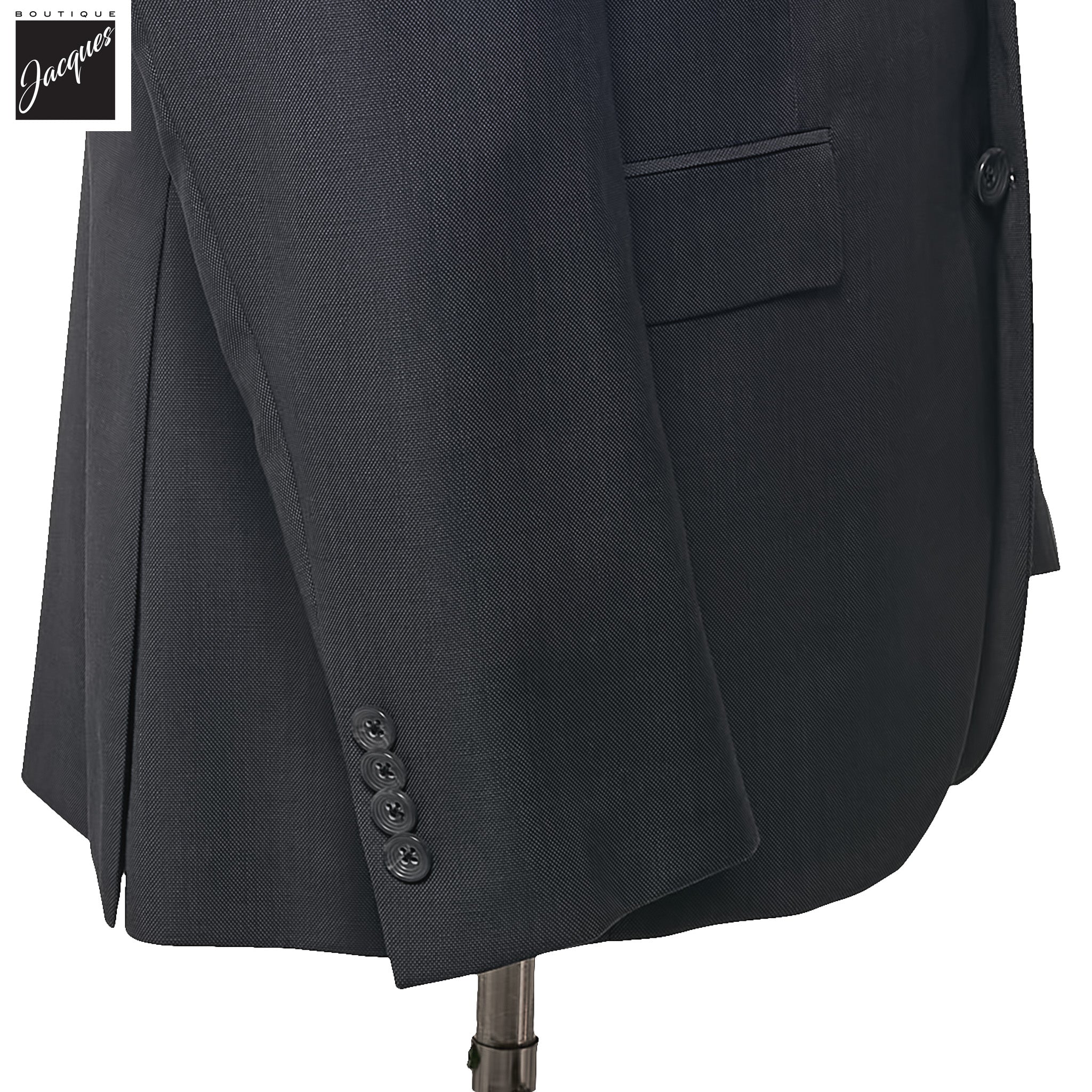 Charcoal Gray Solid Wool Esprit Modern Fit Suit - Jack Victor
