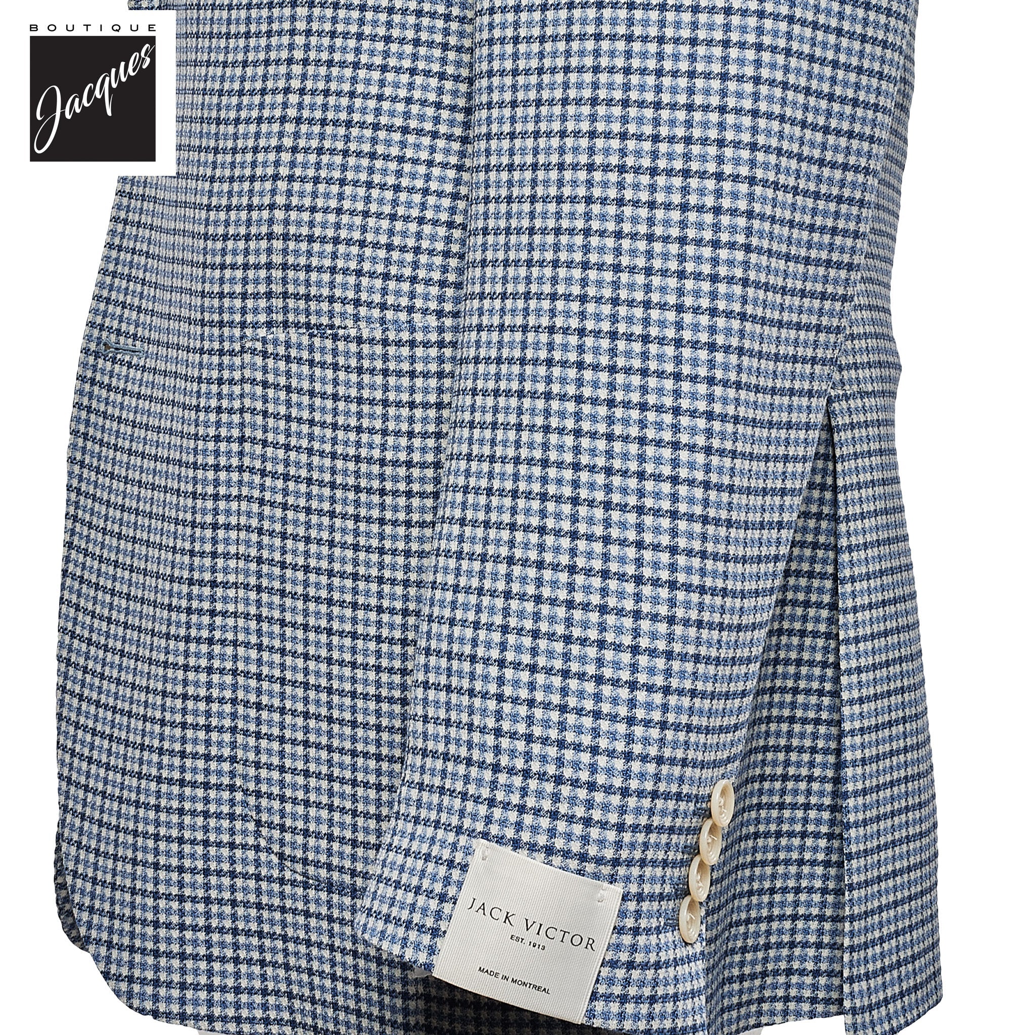 Blue Wool-Stretch Comfortwear Hampton Contemporary Sport Jacket - Jack Victor - Boutique Jacques Last Call