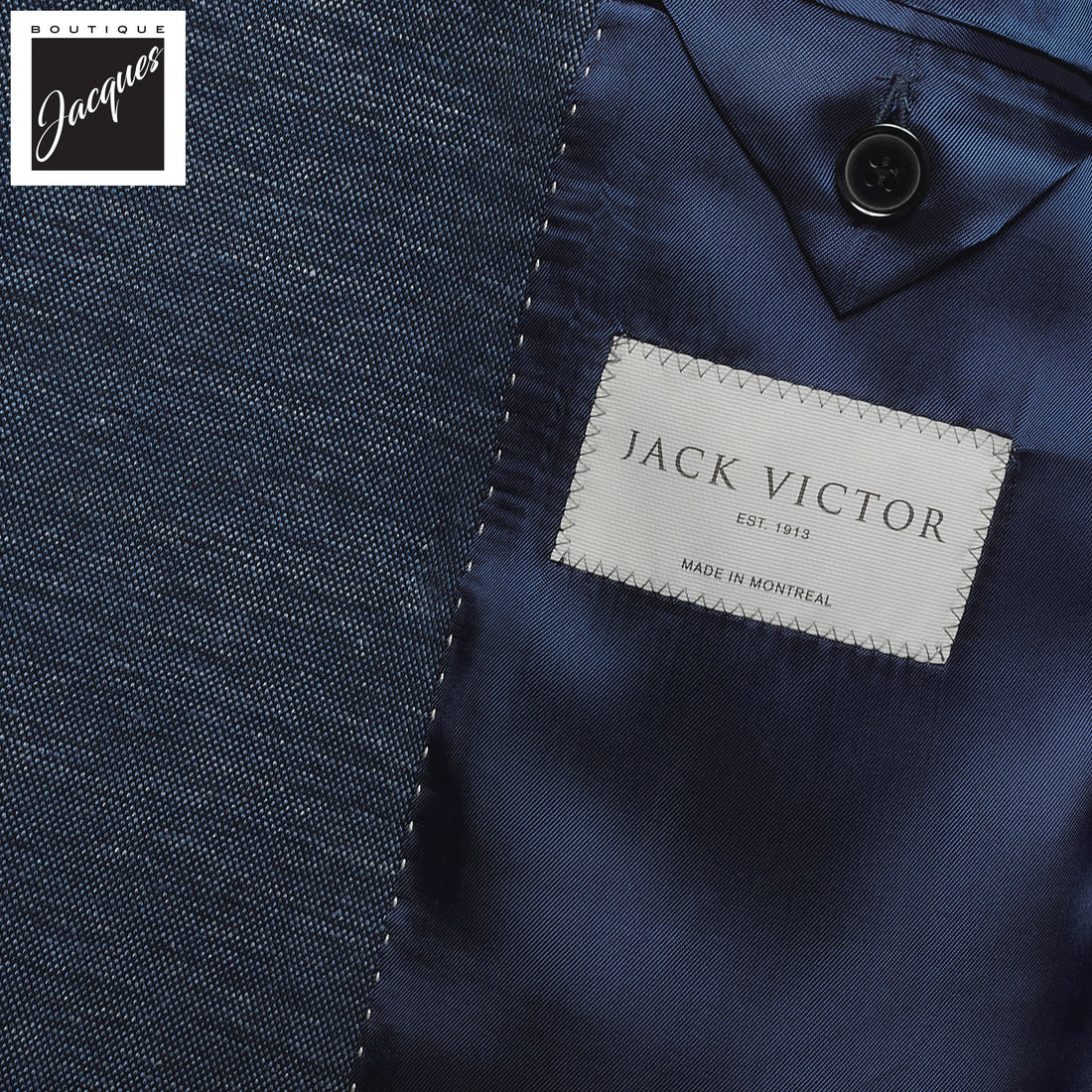 Blue Comfortwear Hill Contemporary Fit Cotton-Linen Sport Jacket - Jack Victor