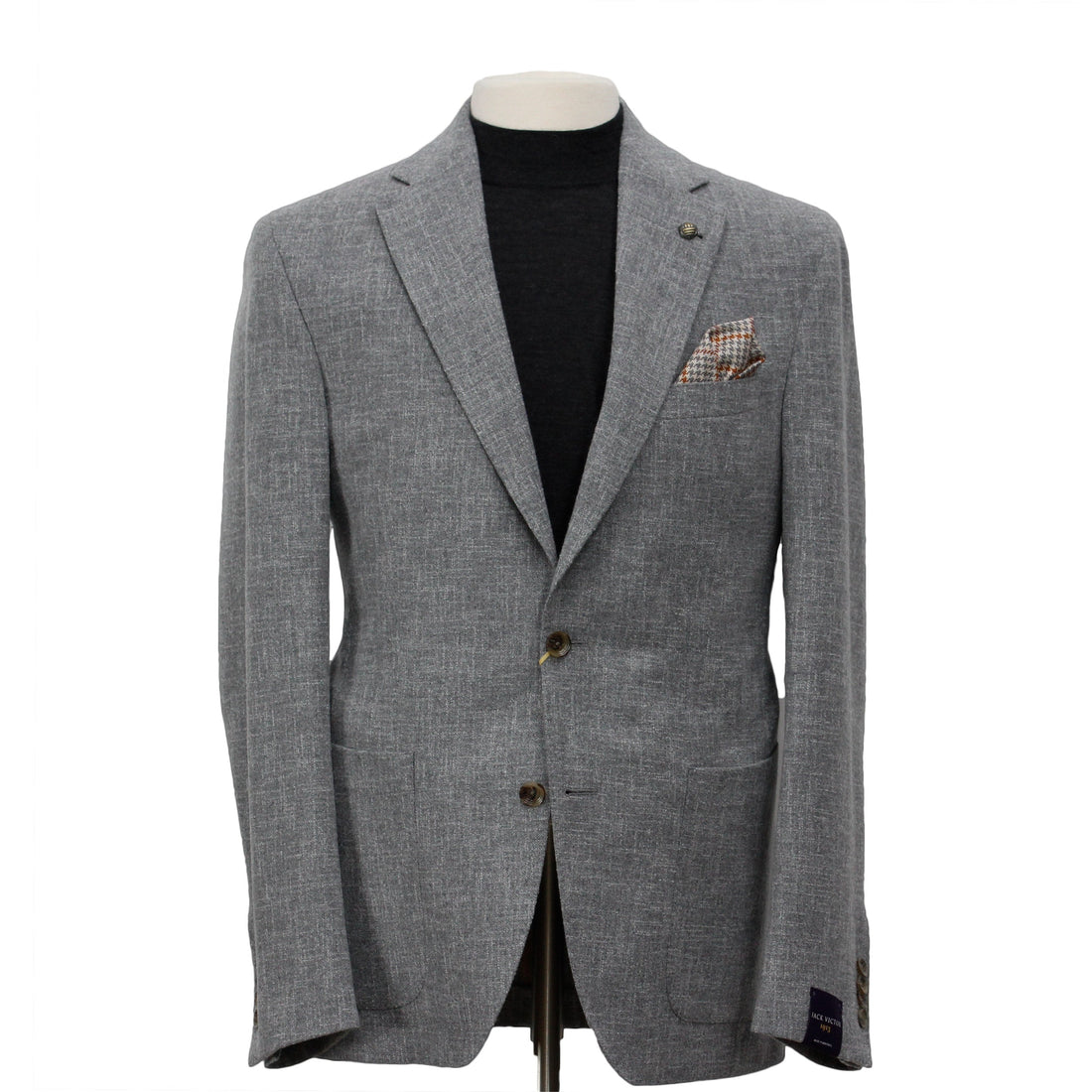 Neat Gray Madison Contemporary Fit Unconstructed Wool Sport Jacket - Jack Victor - Boutique Jacques Last Call