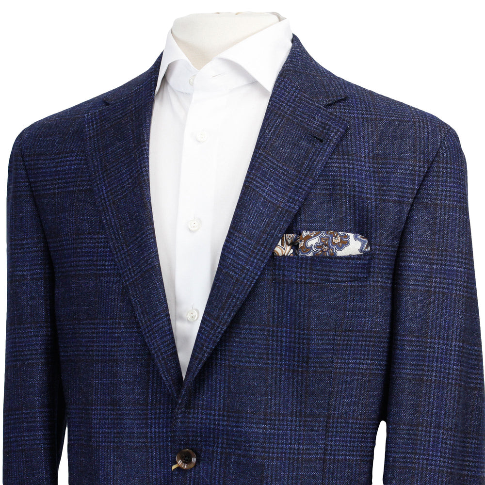 Blue Prince of Wales Check McAllen Contemporary Fit Sport Coat - Jack Victor - Boutique Jacques Last Call