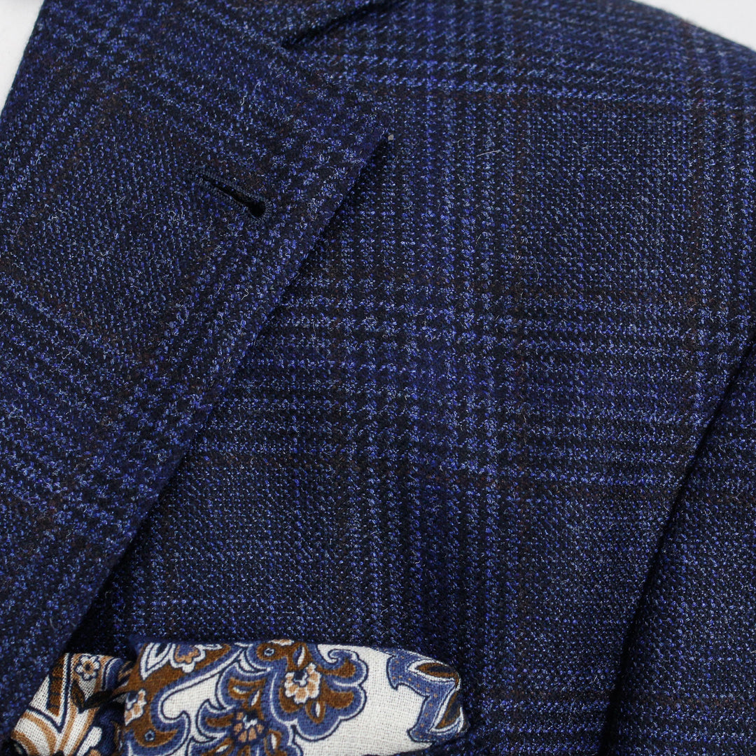 Blue Prince of Wales Check McAllen Contemporary Fit Sport Coat - Jack Victor - Boutique Jacques Last Call