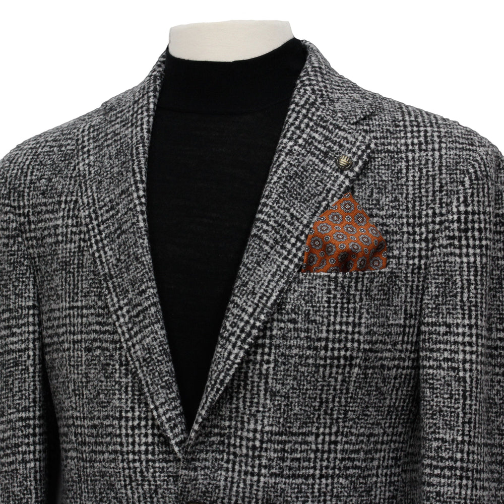 Gray Check Contemporary Fit Wool Silk Sport Jacket - Jack Victor - Boutique Jacques Last Call