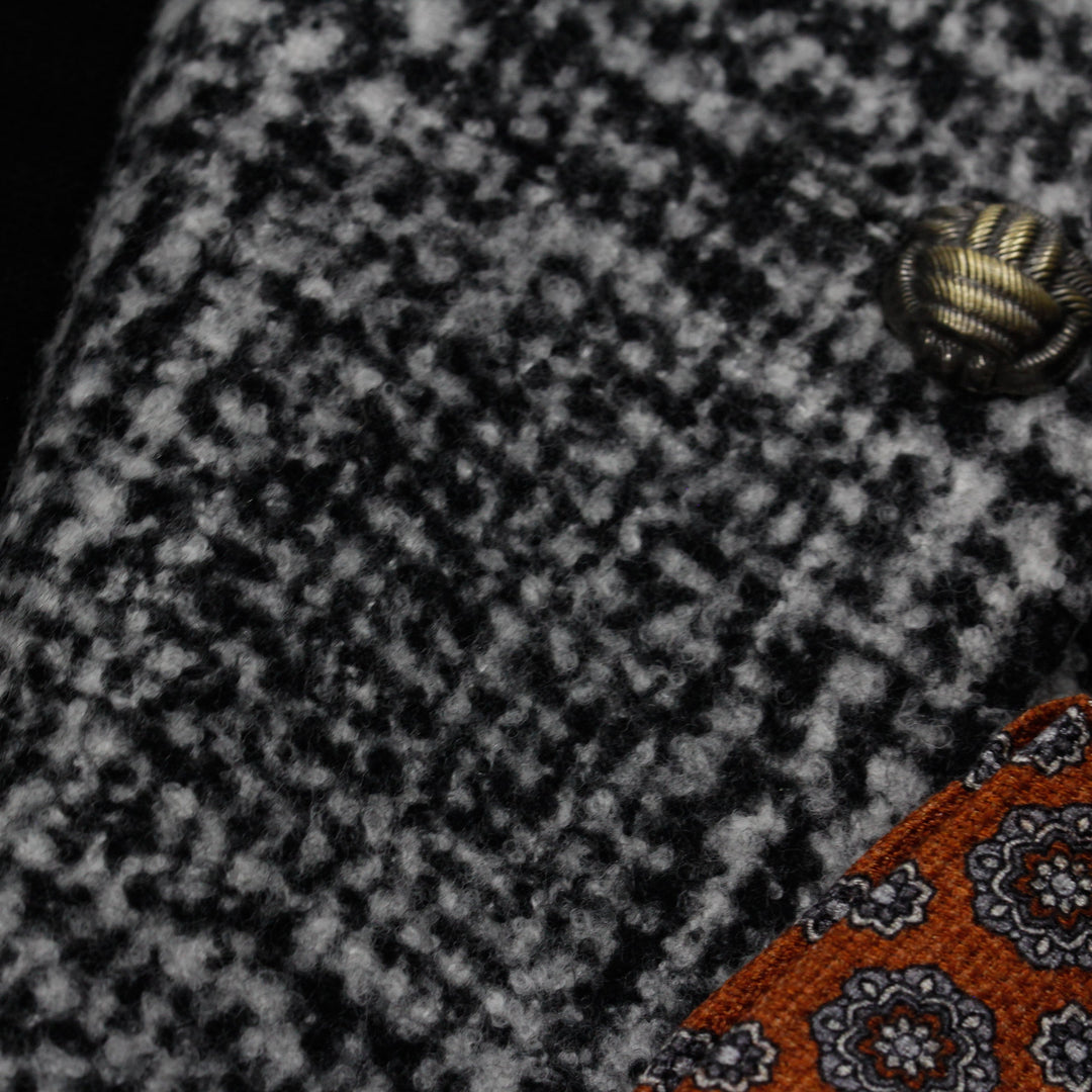 Gray Check Contemporary Fit Wool Silk Sport Jacket - Jack Victor - Boutique Jacques Last Call