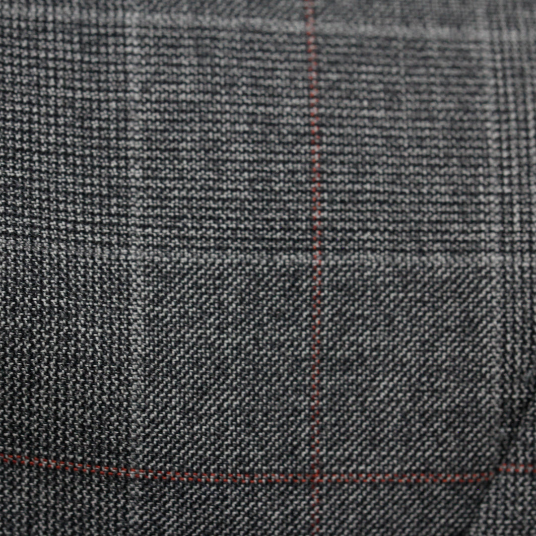 Gray Fine Prince of Wales Check Mason Contemporary Fit Suit - Jack Victor
