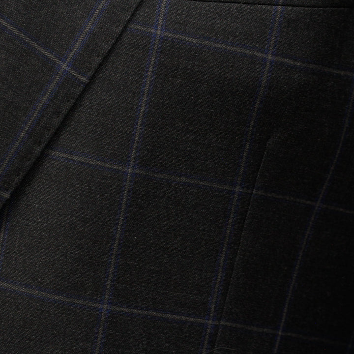 Charcoal Windowpane Check Essence Modern Fit - Jack Victor 1913 - Boutique Jacques Last Call