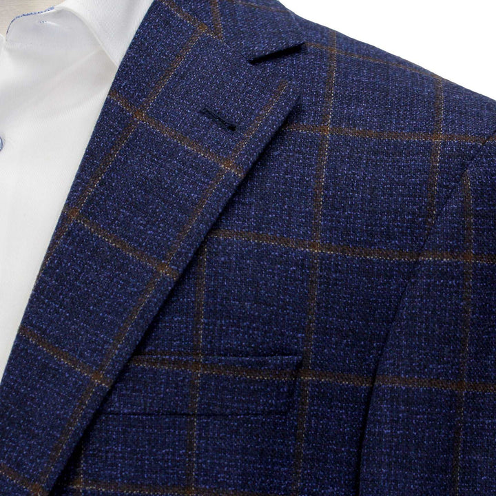 Blue Check Wynn Slim Fit Sport Coat - Jack Victor
