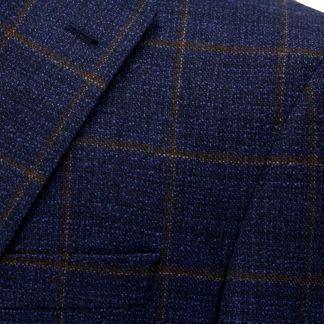 Blue Check Wynn Slim Fit Sport Coat - Jack Victor