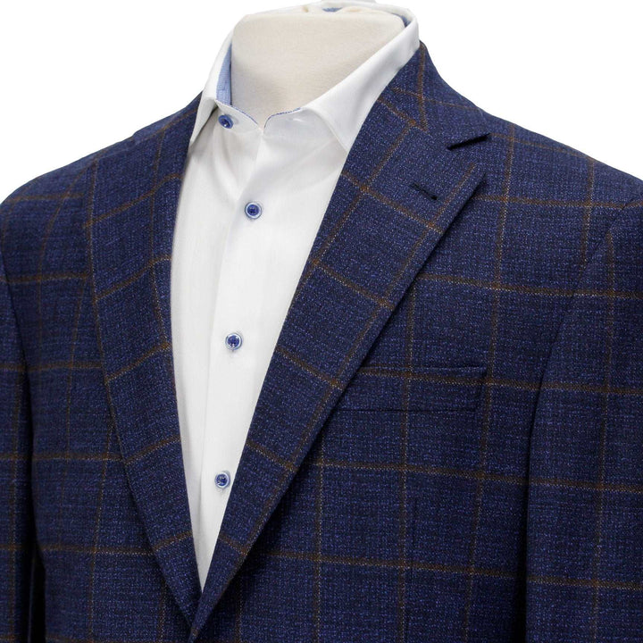 Blue Check Wynn Slim Fit Sport Coat - Jack Victor