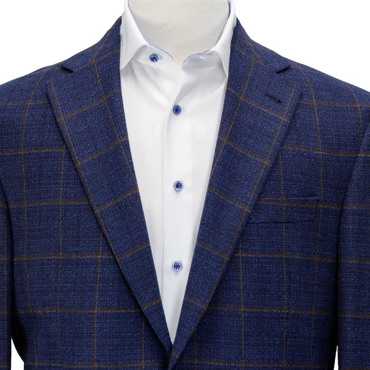 Blue Check Wynn Slim Fit Sport Coat - Jack Victor