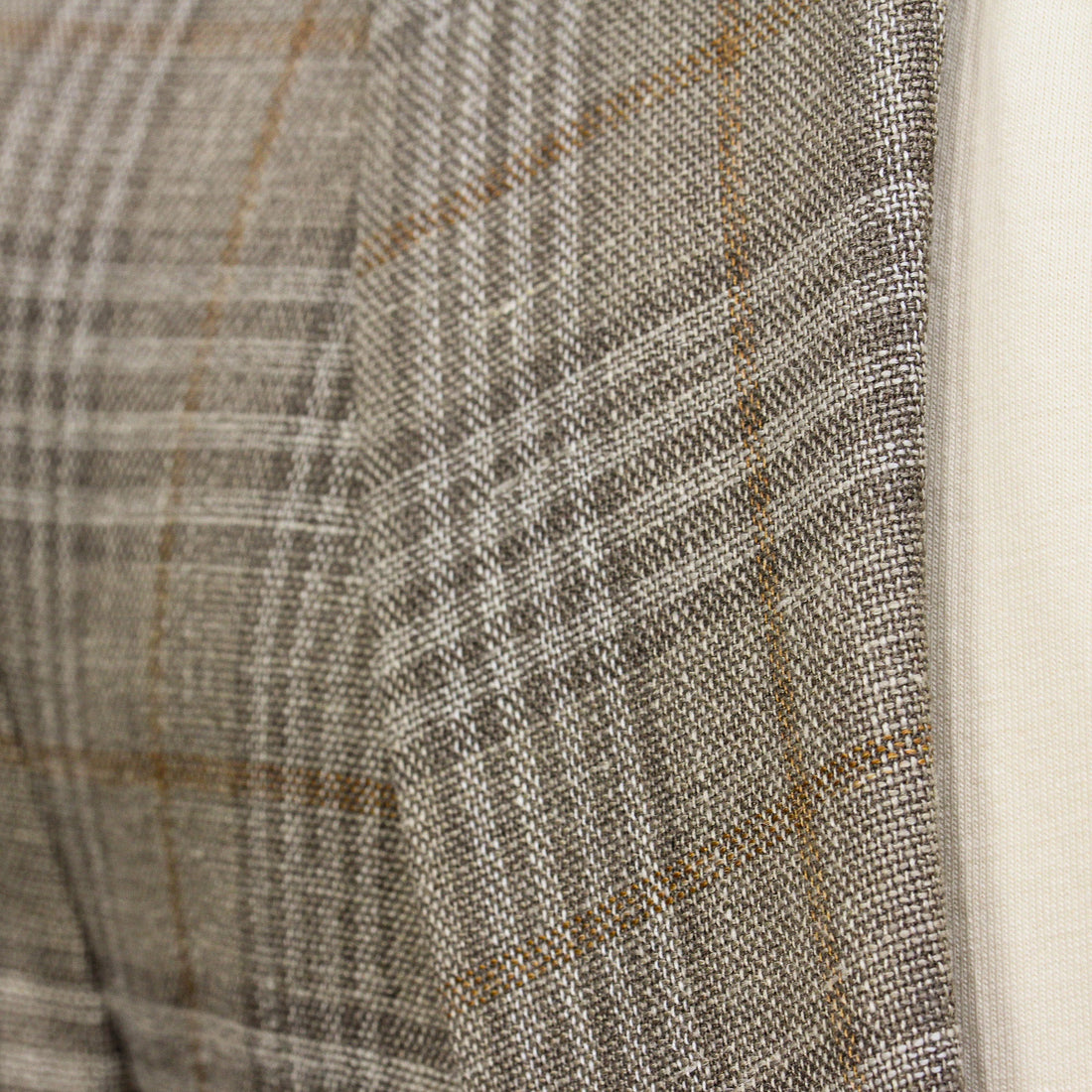 Taupe Check Loro Piana Wool/Silk/Linen Hampton Contemporary Fit Comfortwear Blazer - Jack Victor
