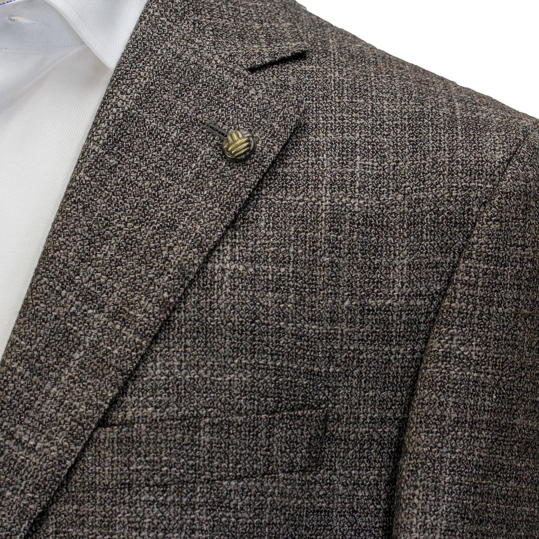 Brown Mélange Tweed Madison Contemporary Fit Wool Sport Coat Vitale Barberis - Jack Victor 1913 - Boutique Jacques International