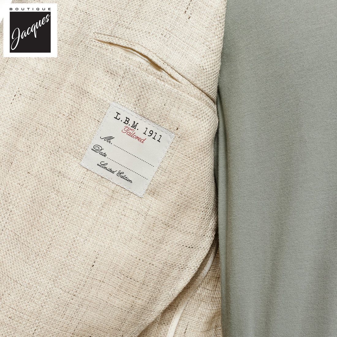Oatmeal Linen Contemporary Fit Sport Jacket - L.B.M 1911