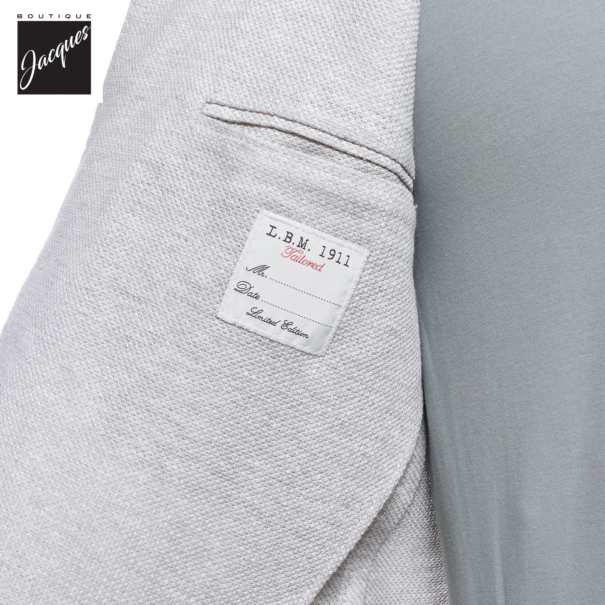 Ice Gray Linen-Cotton Jersey Unconstructed Sport Jacket - L.B.M 1911
