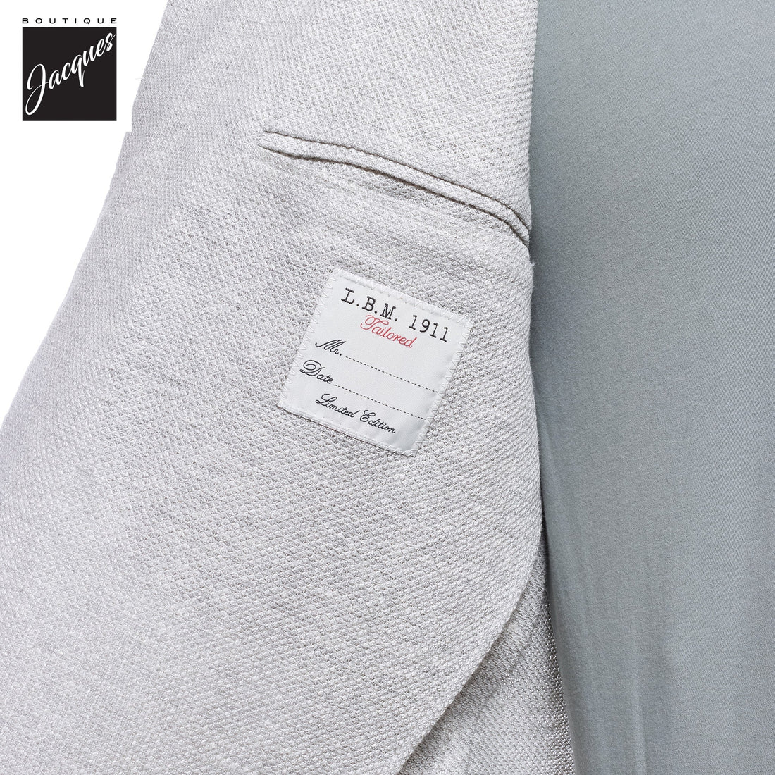 Ice Gray Linen-Cotton Jersey Unconstructed Sport Jacket - L.B.M 1911
