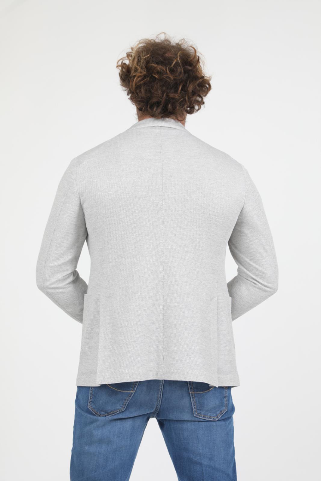 Light Gray Unconstructed Jacket - LBM 1911 - Boutique Jacques Last Call