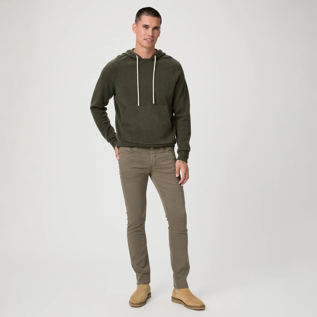 Lennox - Vintage Weathered Mushroom - Slim Fit Five Pocket Jean - PAIGE - Boutique Jacques Last Call