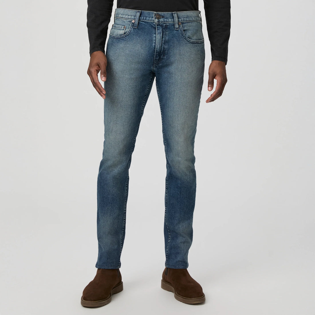Lennox - Cheo - Slim Fit Five Pocket Blue Stone Wash Heritage Jean - PAIGE