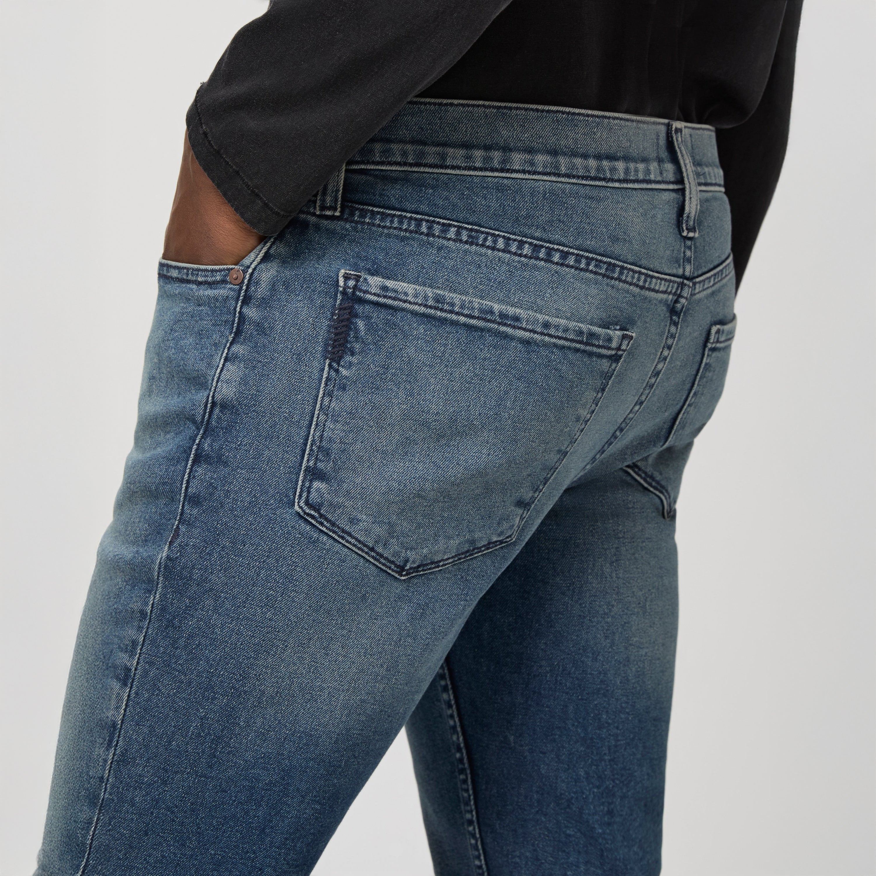 Lennox - Cheo - Slim Fit Five Pocket Blue Stone Wash Heritage Jean - PAIGE