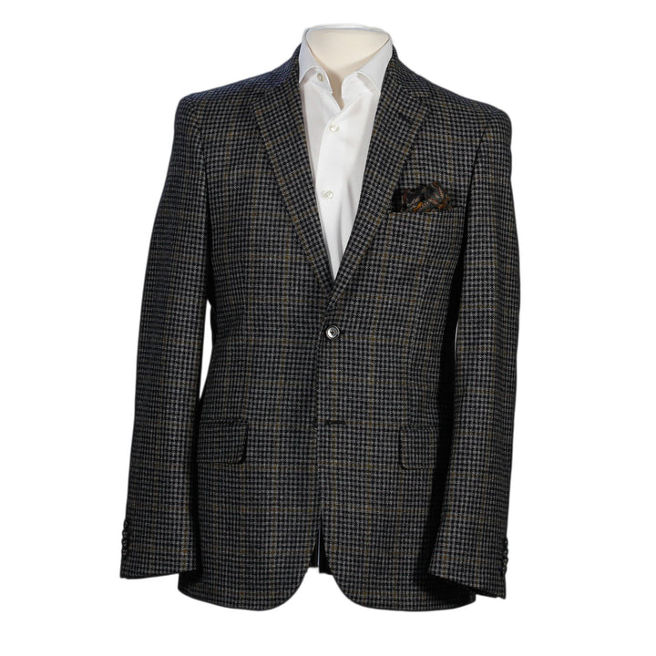 Yellow Check Contemporary Fit Sport Coat - Boutique Jacques Last Call