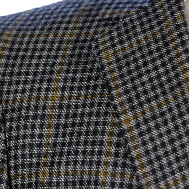 Yellow Check Contemporary Fit Sport Coat - Boutique Jacques Last Call
