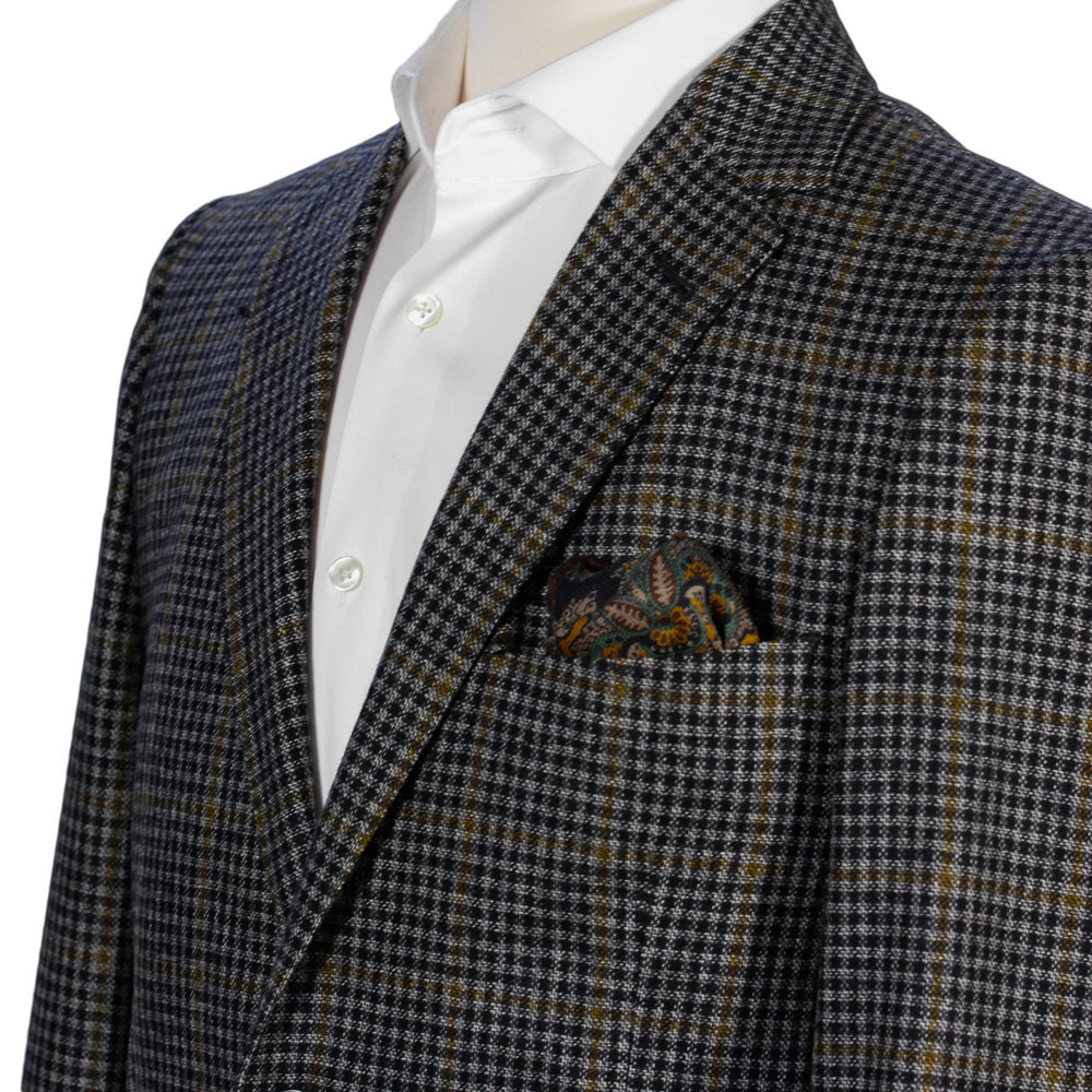 Yellow Check Contemporary Fit Sport Coat - Boutique Jacques Last Call