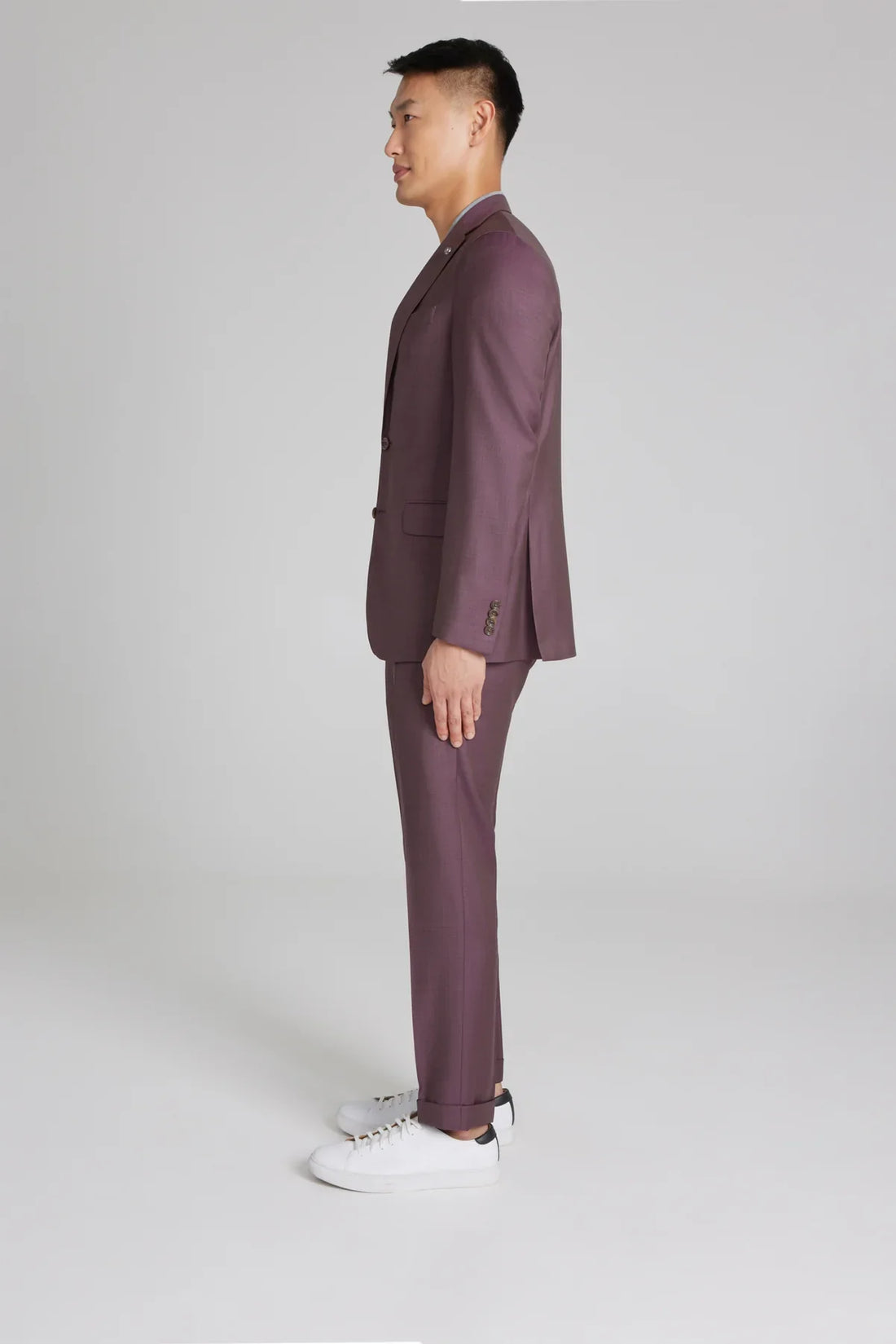 Burgundy/Plum Sartorial Urban Slim Fit Wool Suit - Jack Victor - Boutique Jacques Last Call