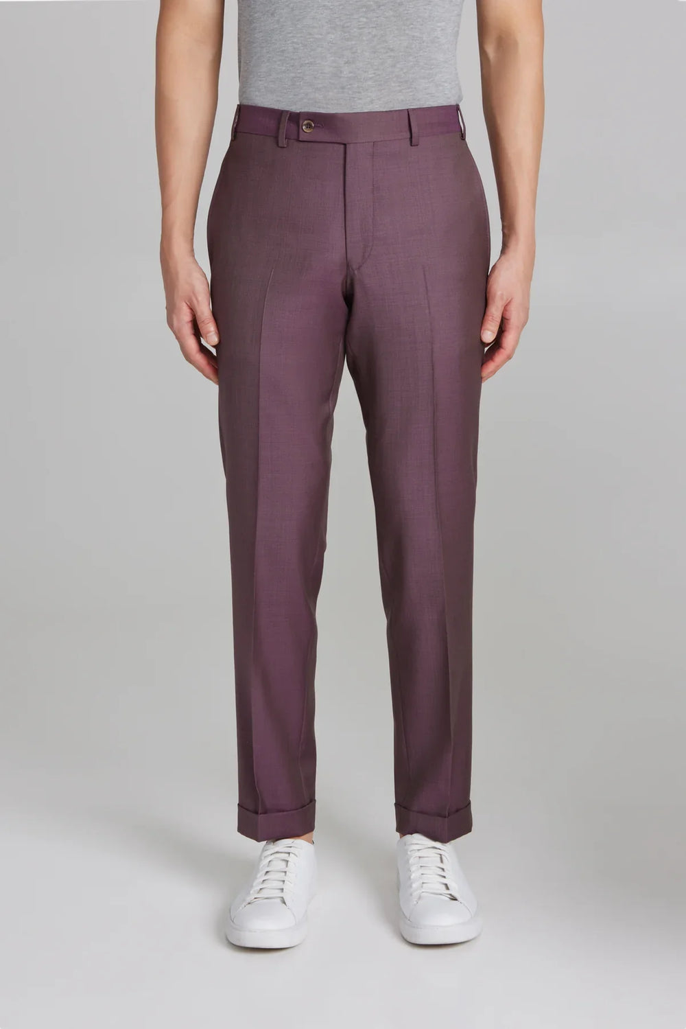 Burgundy/Plum Sartorial Urban Slim Fit Wool Suit - Jack Victor - Boutique Jacques Last Call