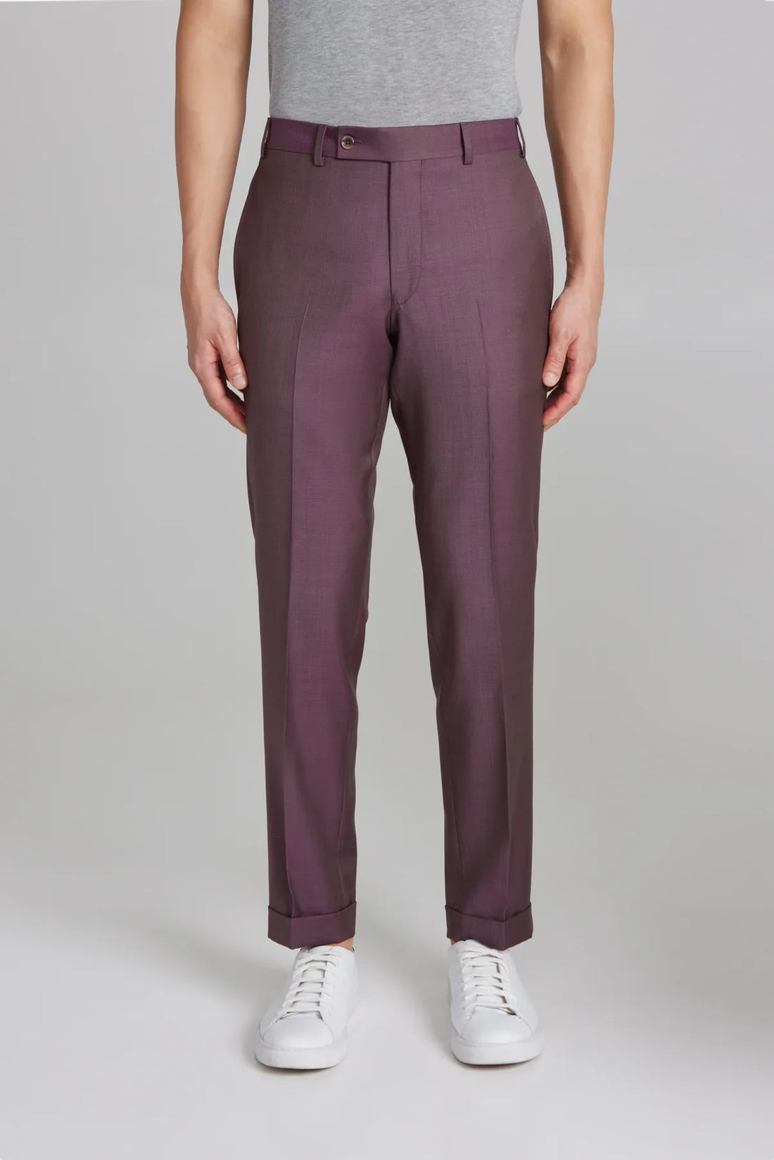 Burgundy/Plum Sartorial Urban Slim Fit Wool Suit - Jack Victor - Boutique Jacques Last Call