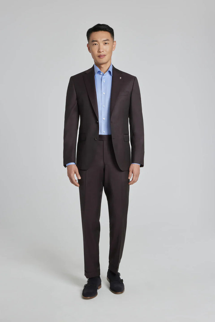 Bordeaux Urban Sartorial Slim Fit Wool Suit - Jack Victor - Boutique Jacques Last Call