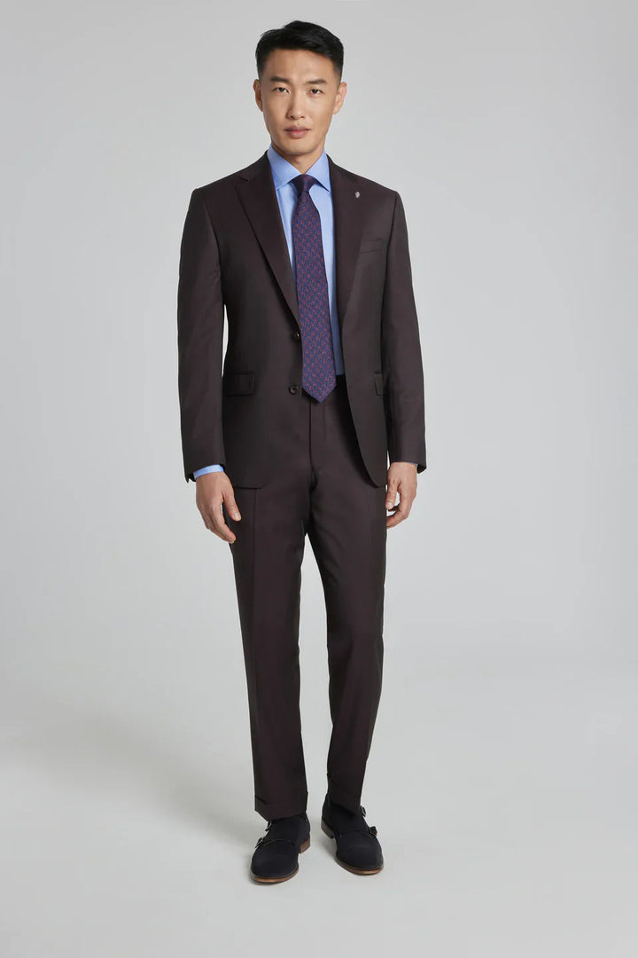 Bordeaux Urban Sartorial Slim Fit Wool Suit - Jack Victor - Boutique Jacques Last Call