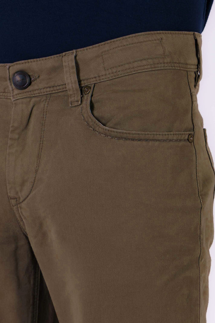 Brown Rubens Cotton Twill Five Pocket Pants - Re-Hash - Boutique Jacques Last Call