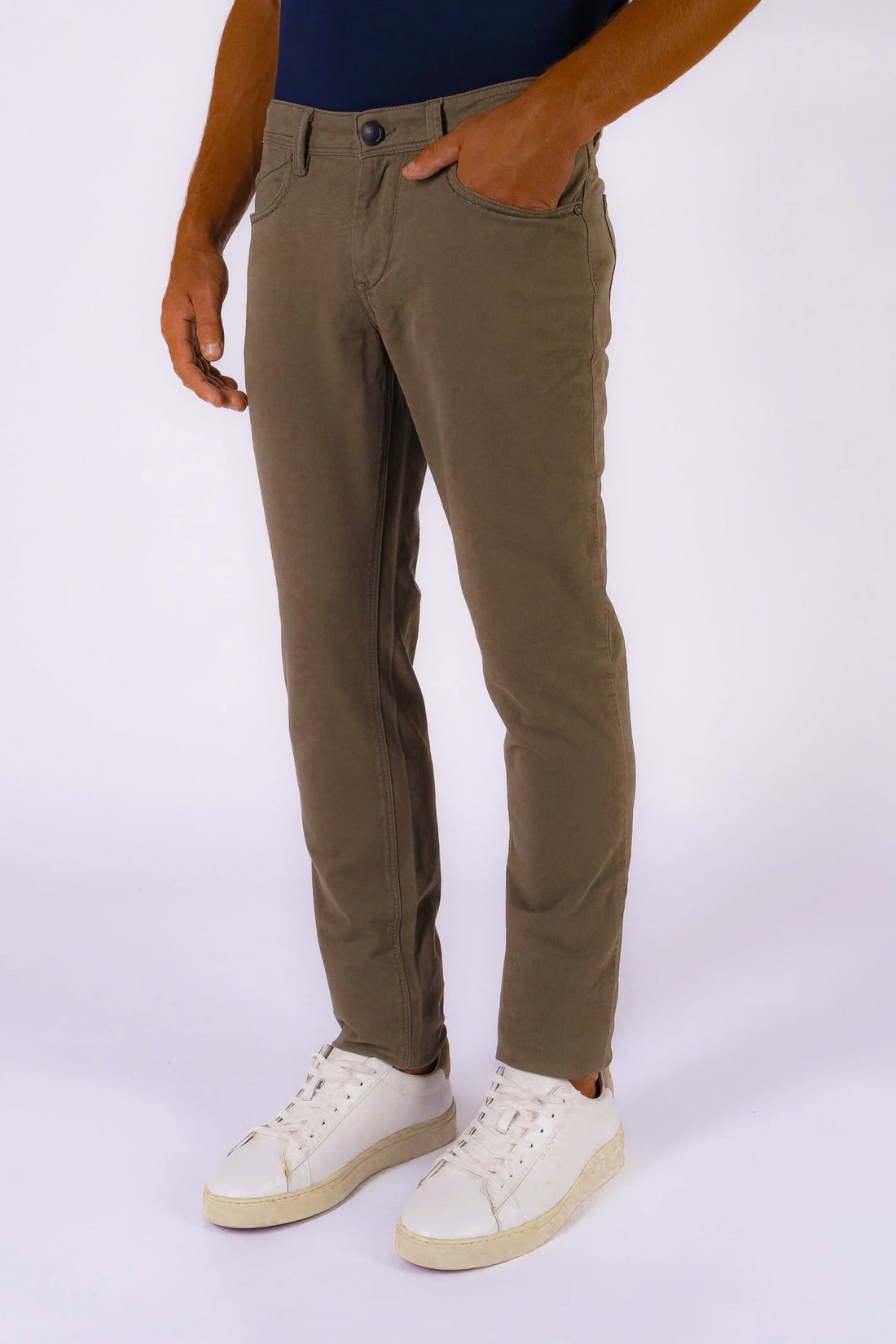 Brown Rubens Cotton Twill Five Pocket Pants - Re-Hash - Boutique Jacques Last Call