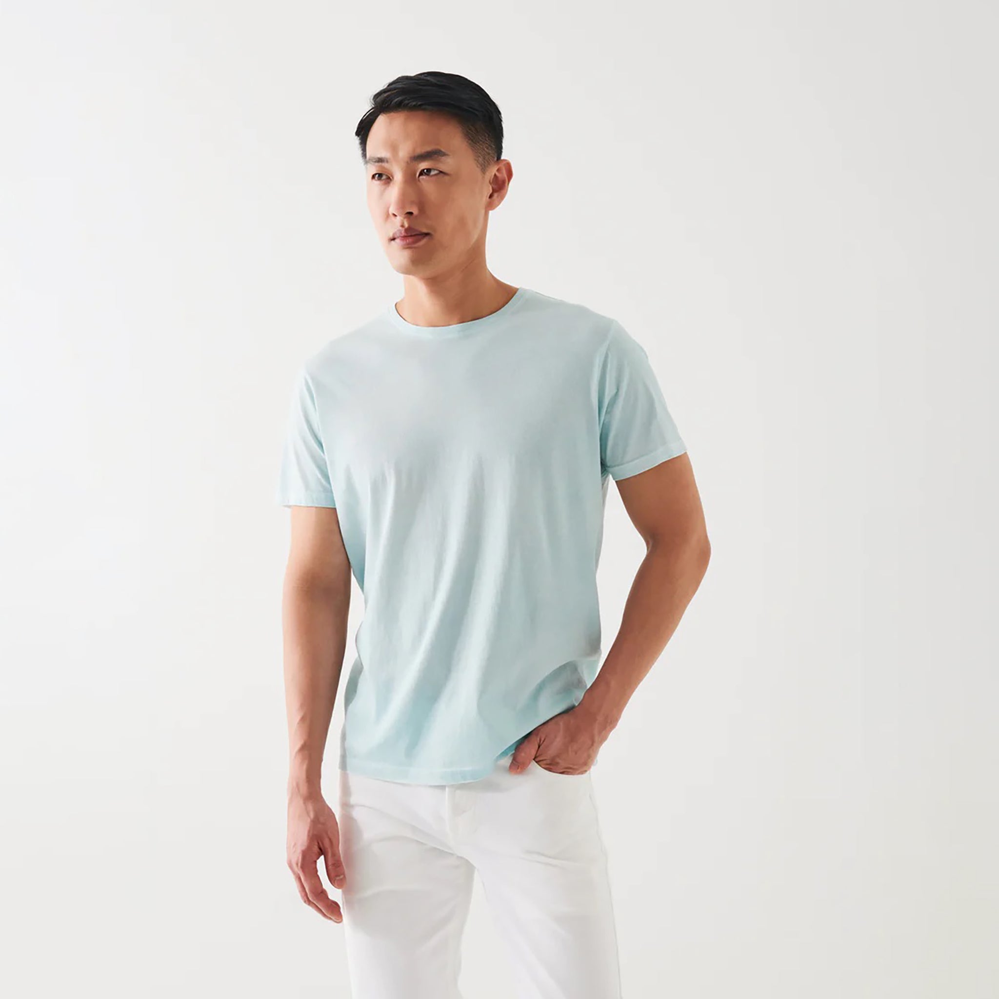Celery Pima Spray Wash T-Shirt - Patrick Assaraf - Boutique Jacques International
