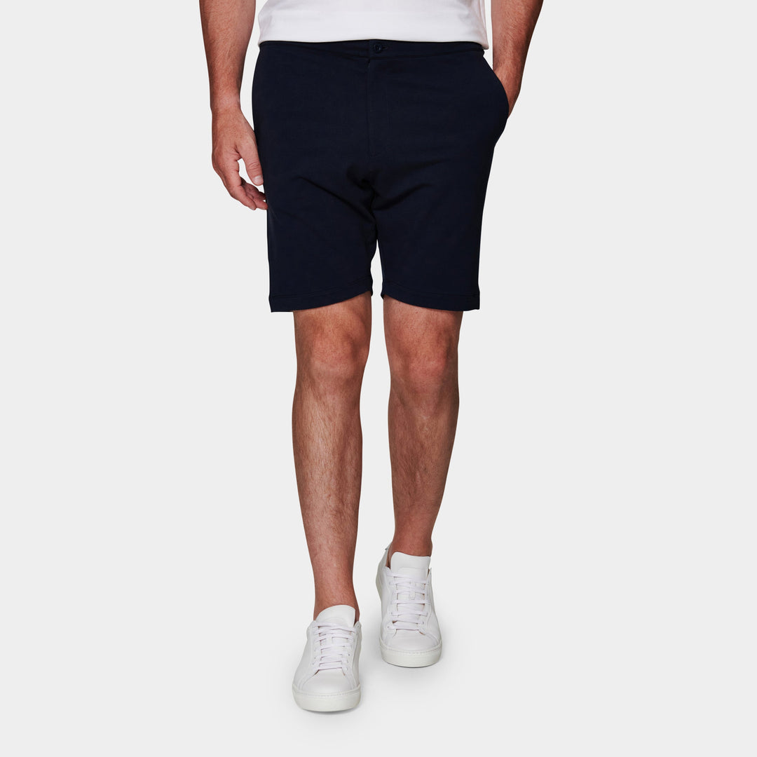 Midnight Blue French Terry Shorts - Patrick Assaraf