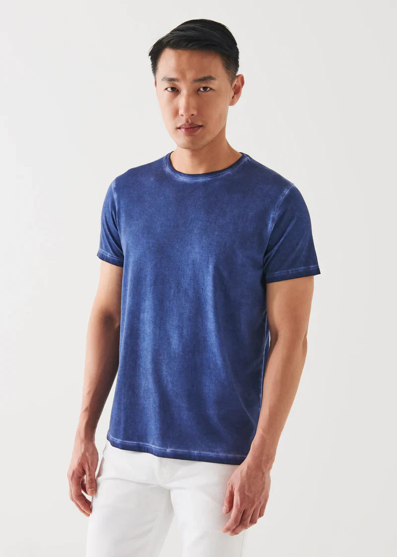 Moonlight Blue Sublime Wash T-Shirt - Patrick Assaraf - Boutique Jacques Last Call