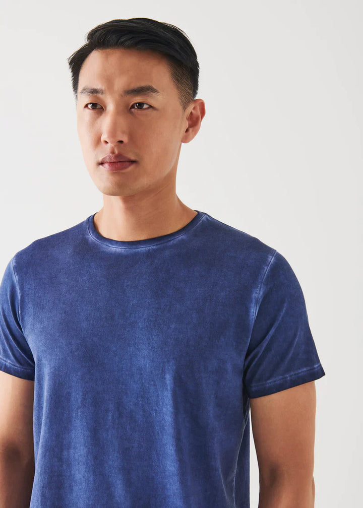 Moonlight Blue Sublime Wash T-Shirt - Patrick Assaraf - Boutique Jacques Last Call