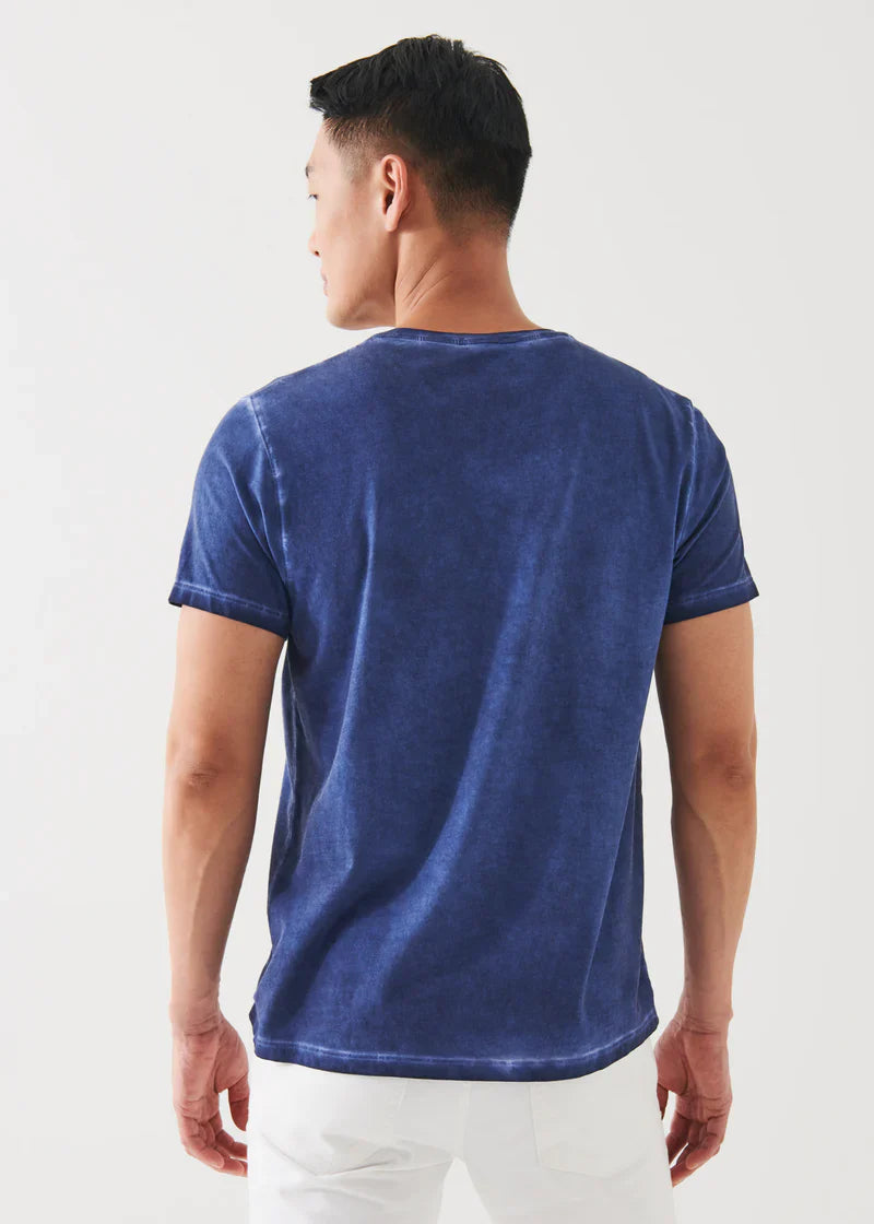 Moonlight Blue Sublime Wash T-Shirt - Patrick Assaraf - Boutique Jacques Last Call